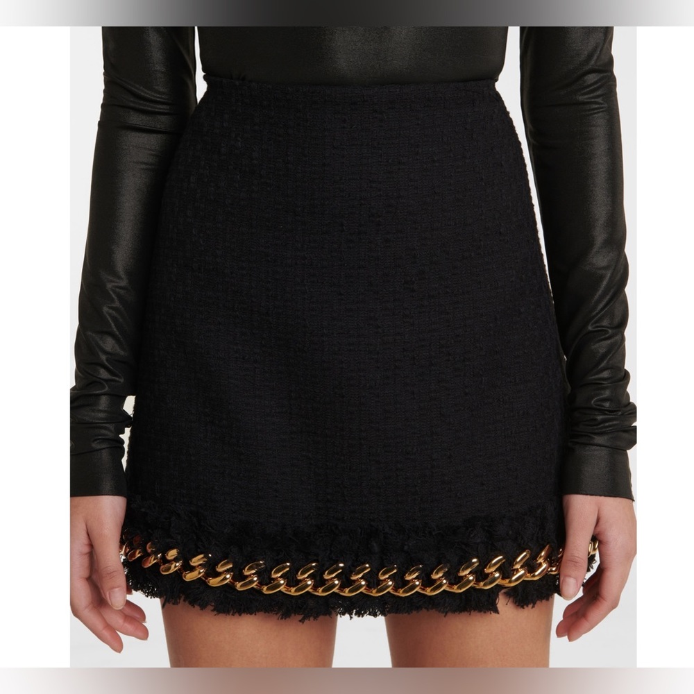 Versace gold chain mini skirt NWT